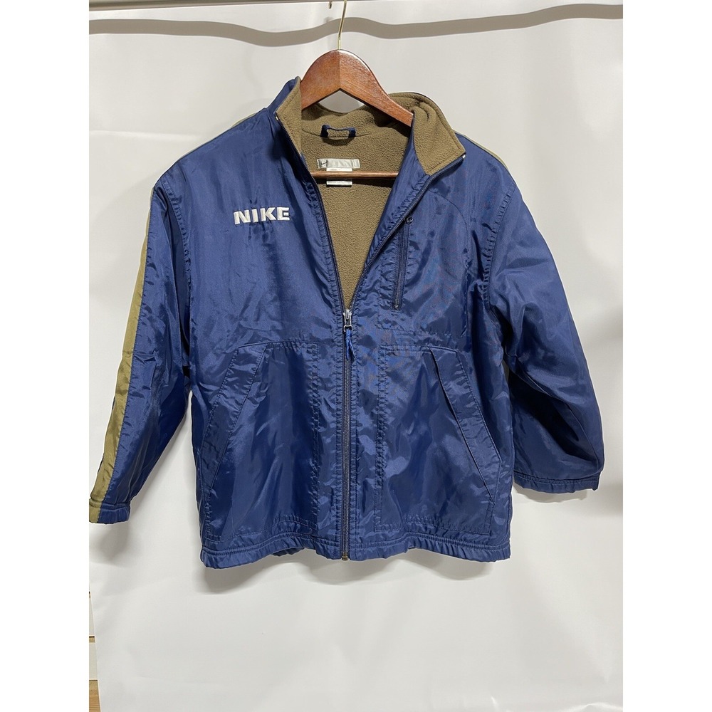 Vintage Nike Youth Boys Small Size 10 Winter Coat Blue Retro